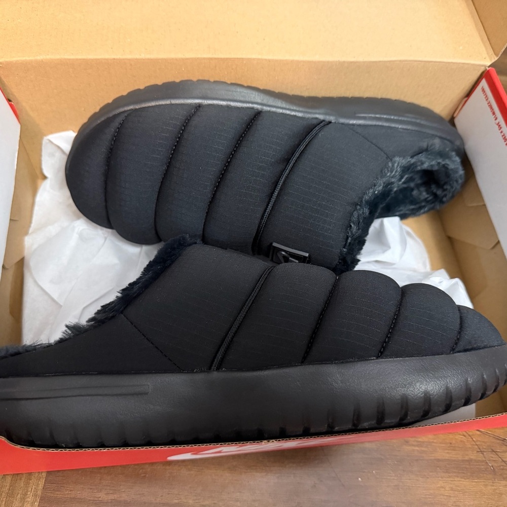 Men’s Nike burrow se sandals fur anthracite black new in box